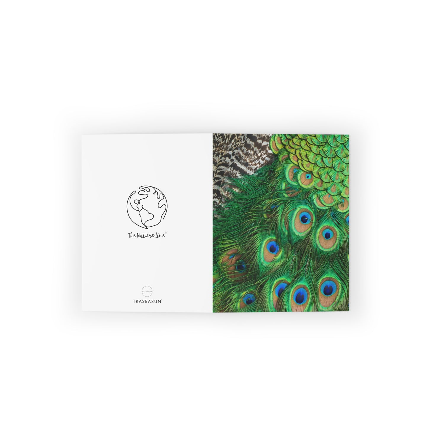 Peacock Animal Print Greeting Cards