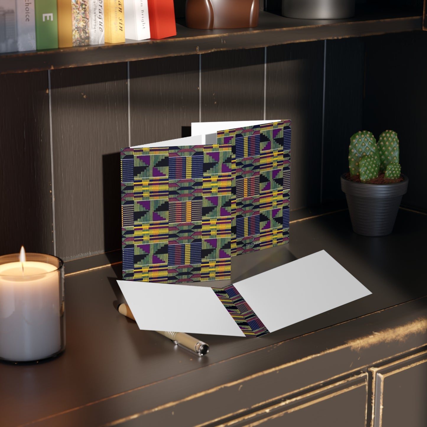 African Print Greeting Cards