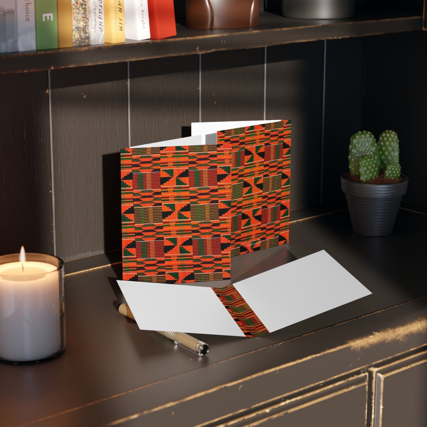 African Print Greeting Cards