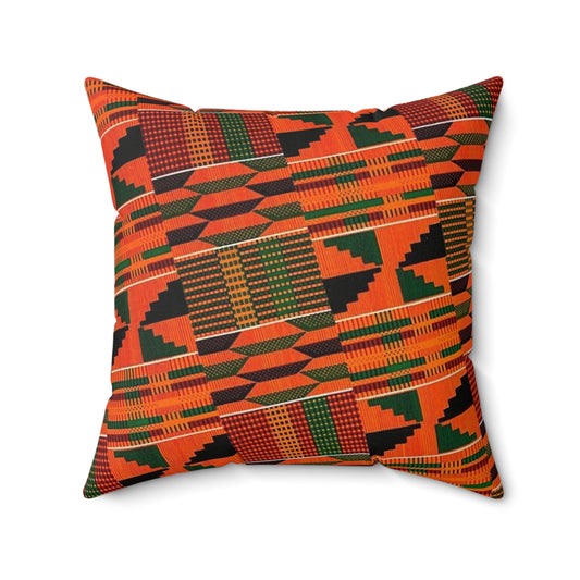 Kente Cloth Print Pillow
