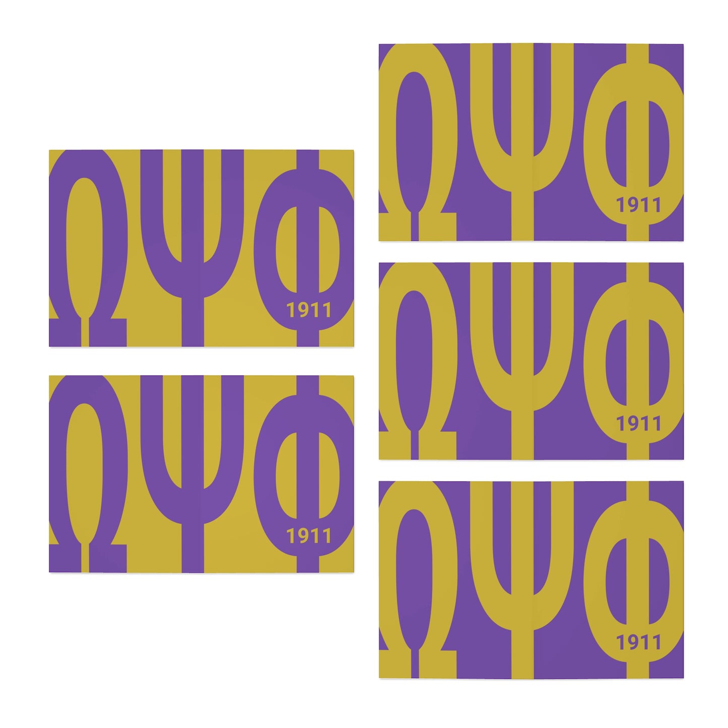 Omega Psi Phi Greeting Cards