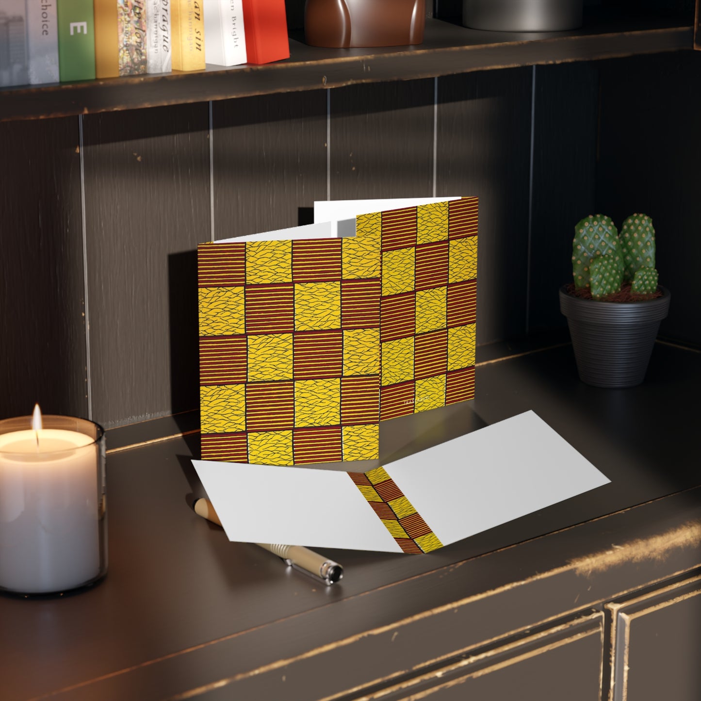 African Print Greeting Cards