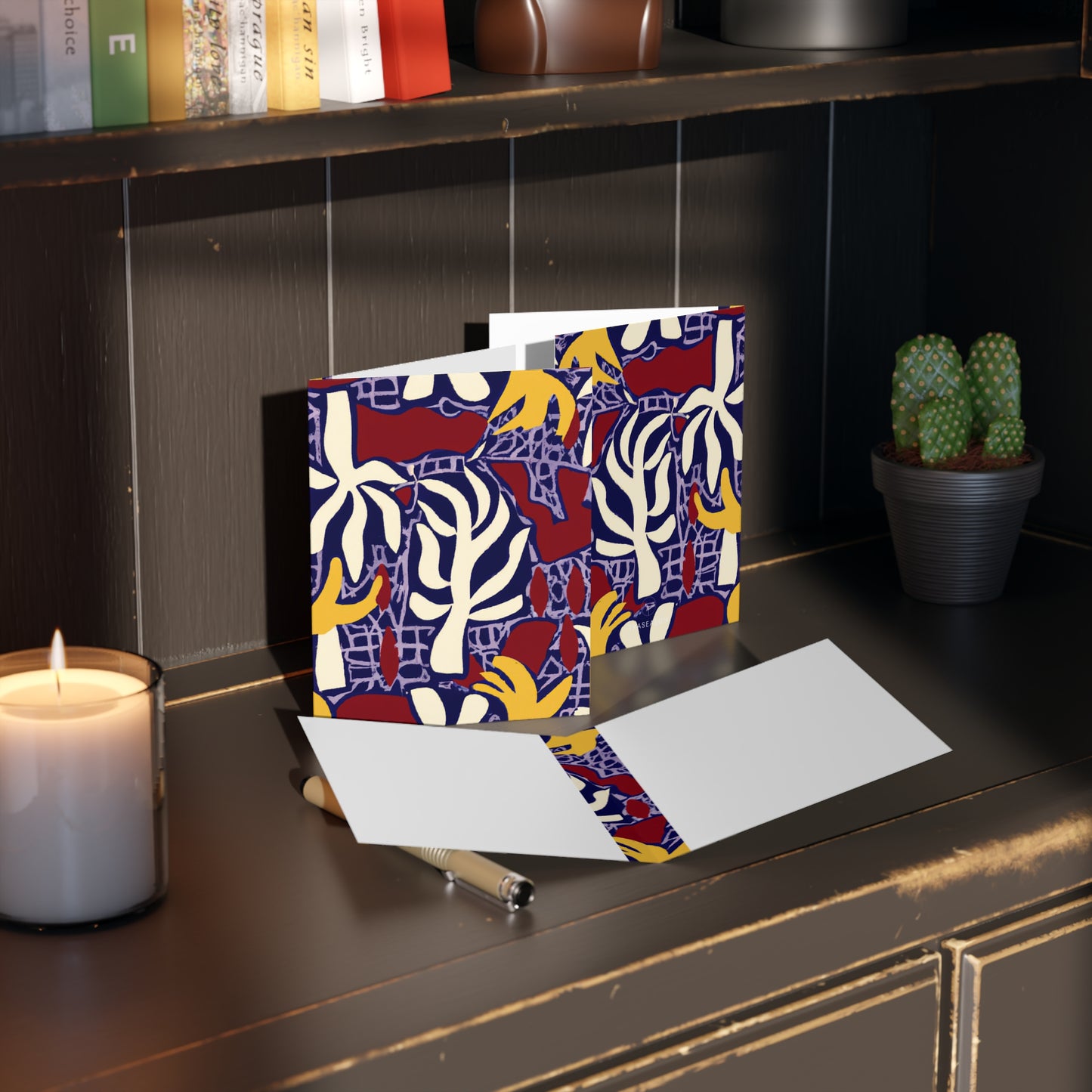 African Print Greeting Cards