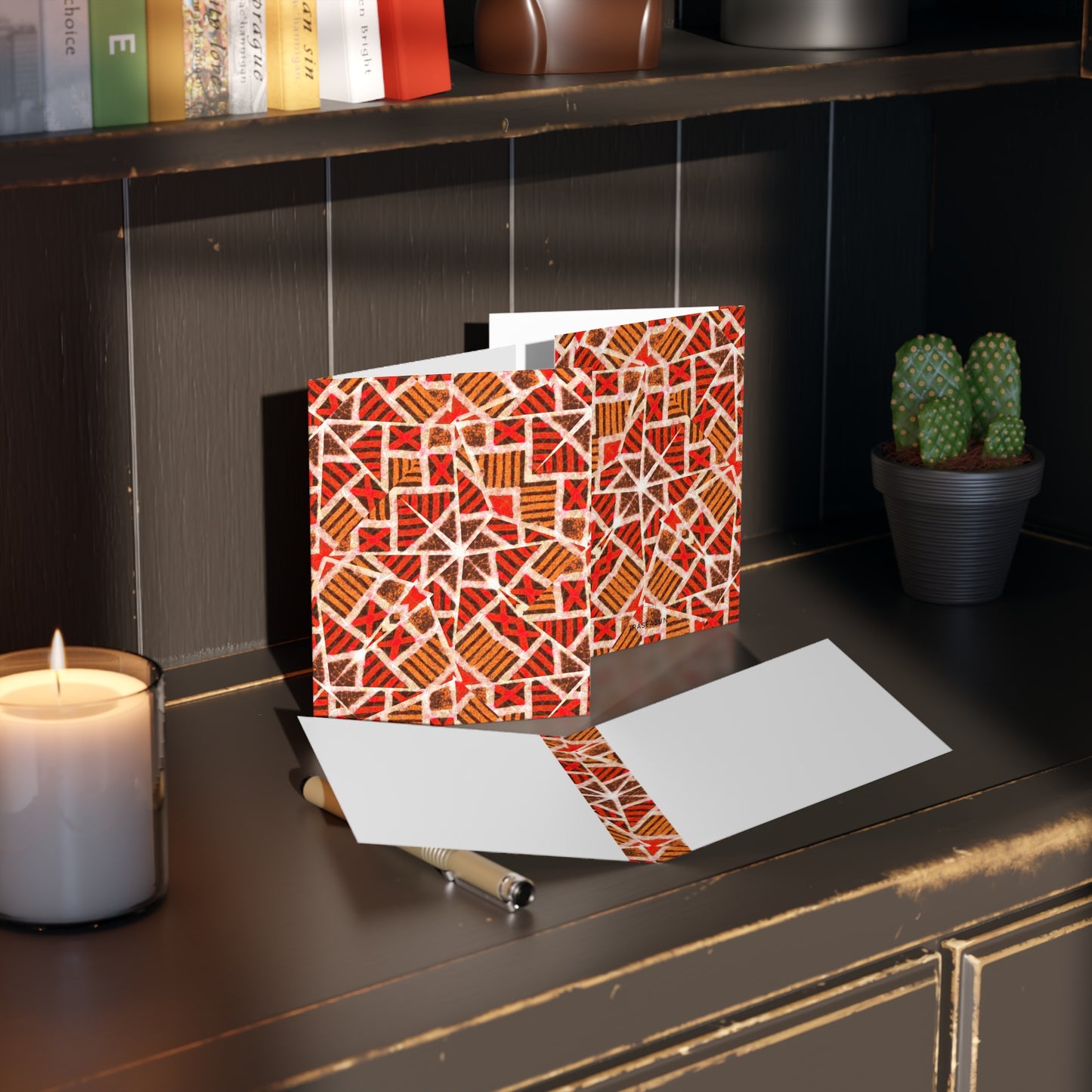 African Print Greeting Cards