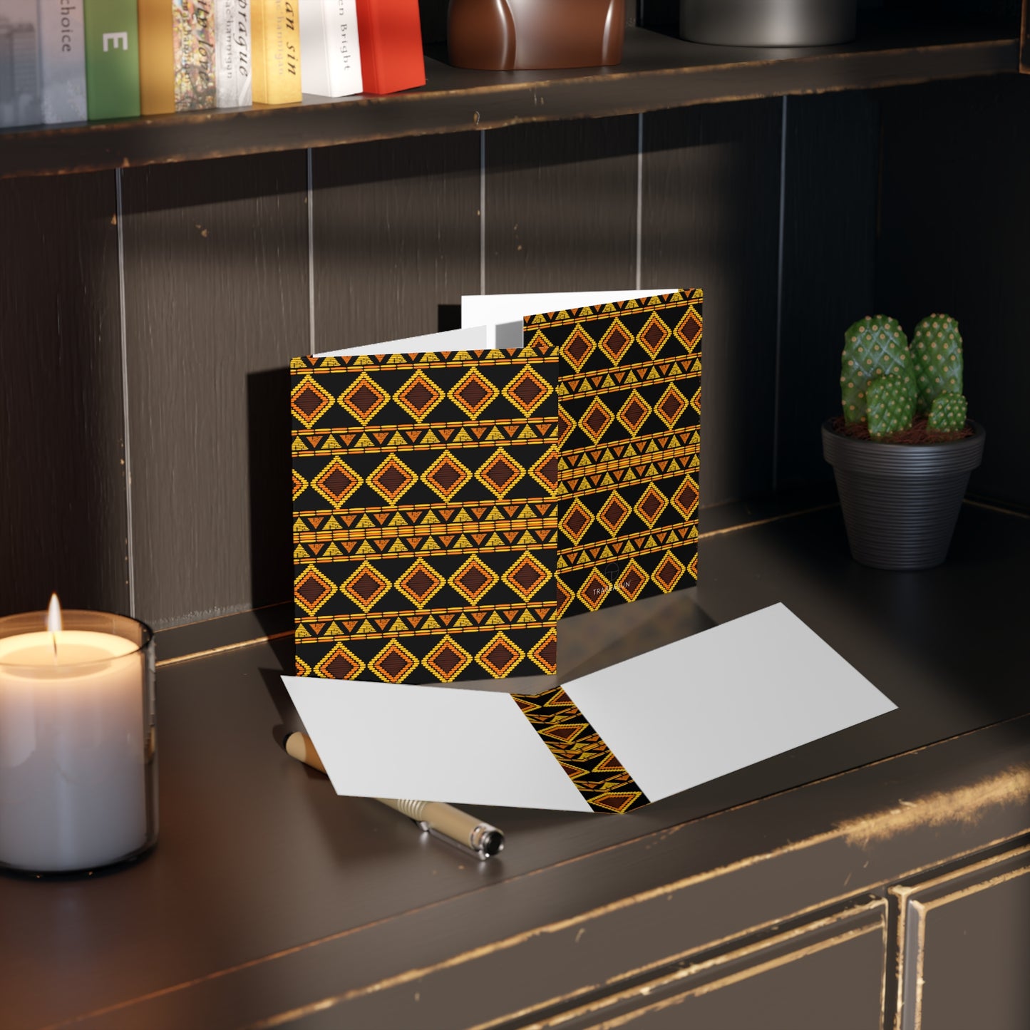 African Print Greeting Cards