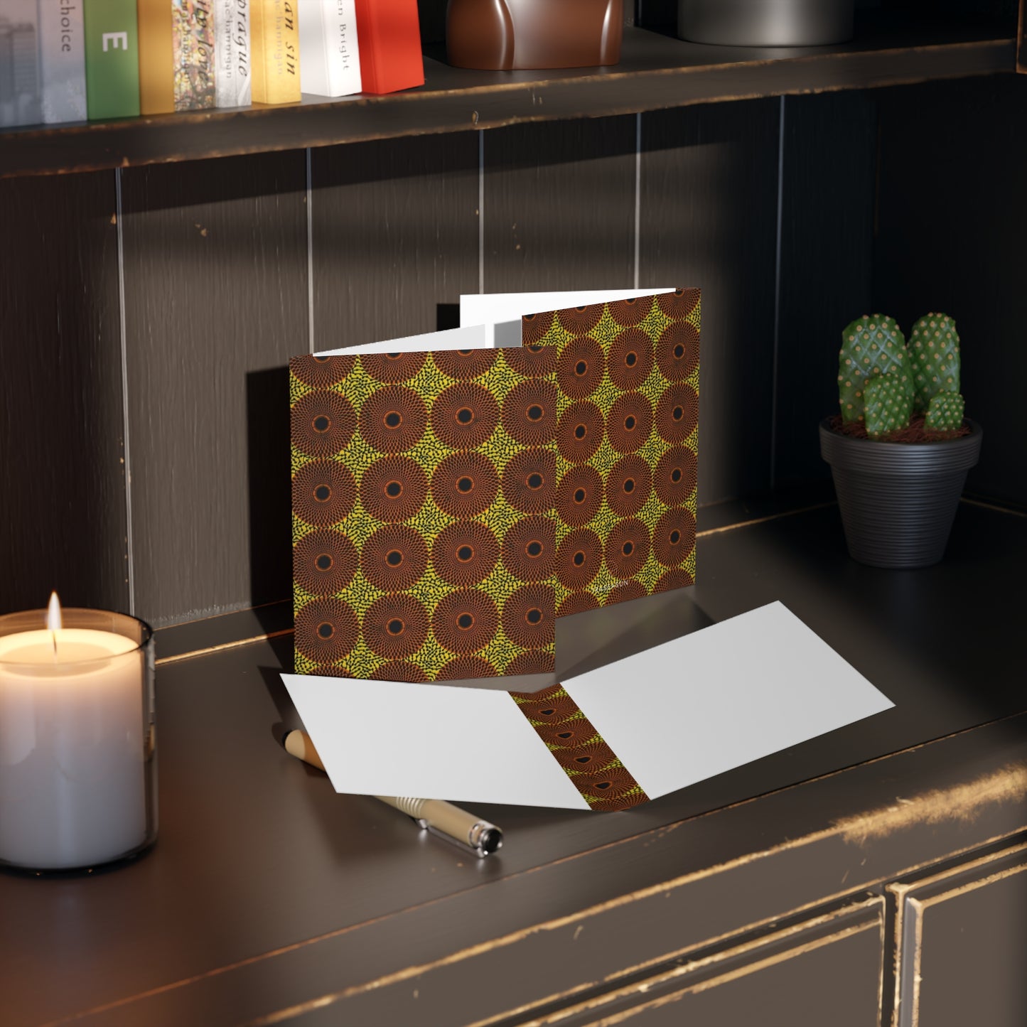 African Print Greeting Cards