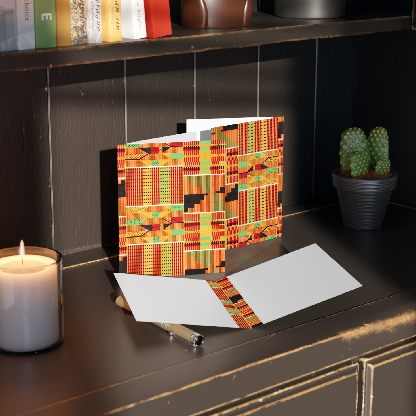 African Print Greeting Cards