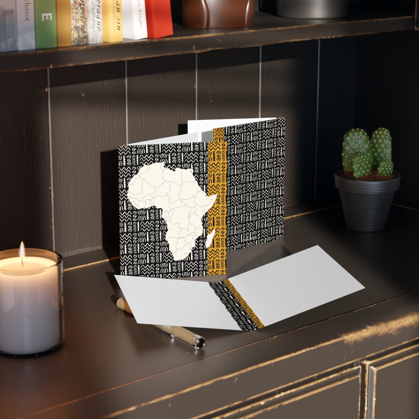 African Print Greeting Cards