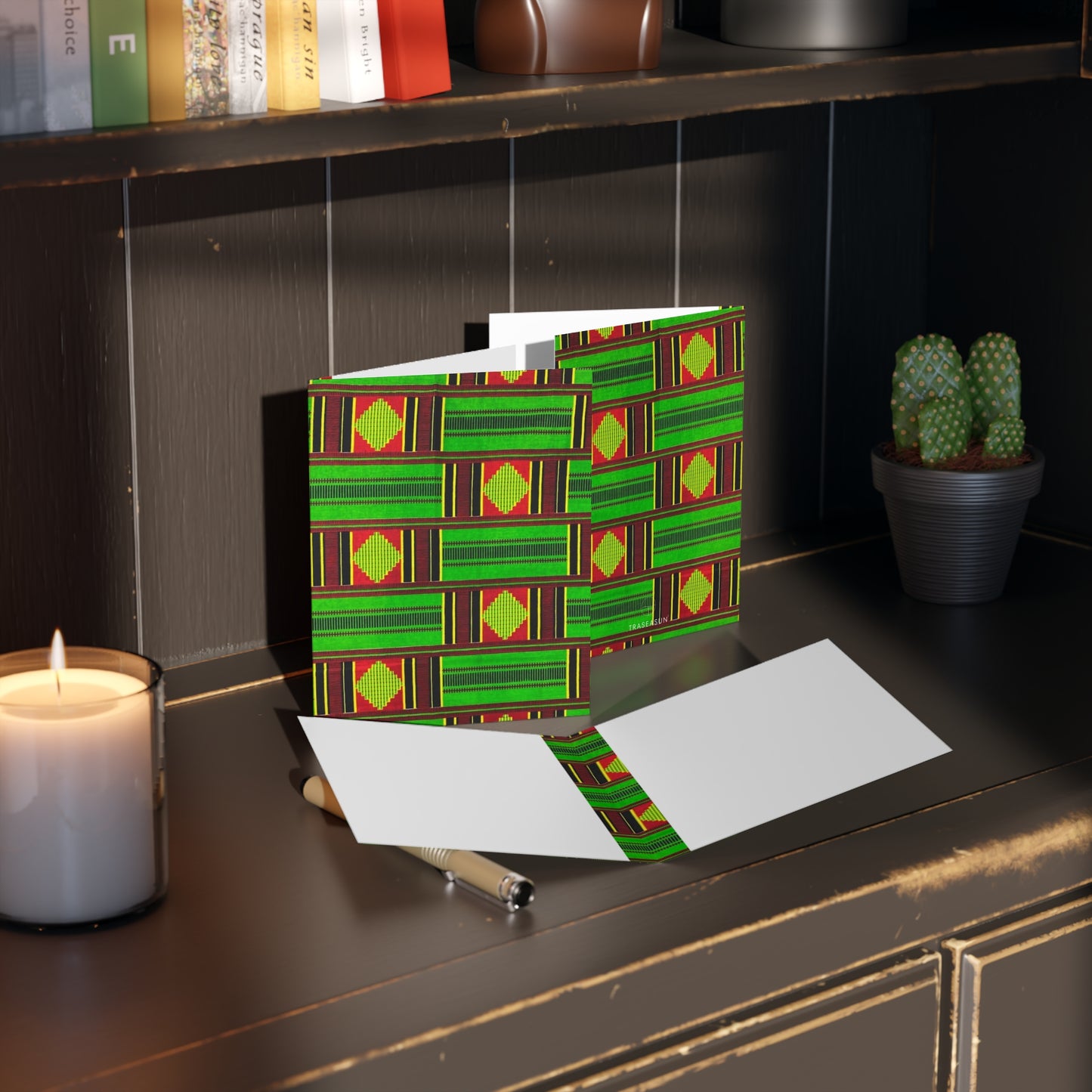 African Print Greeting Cards