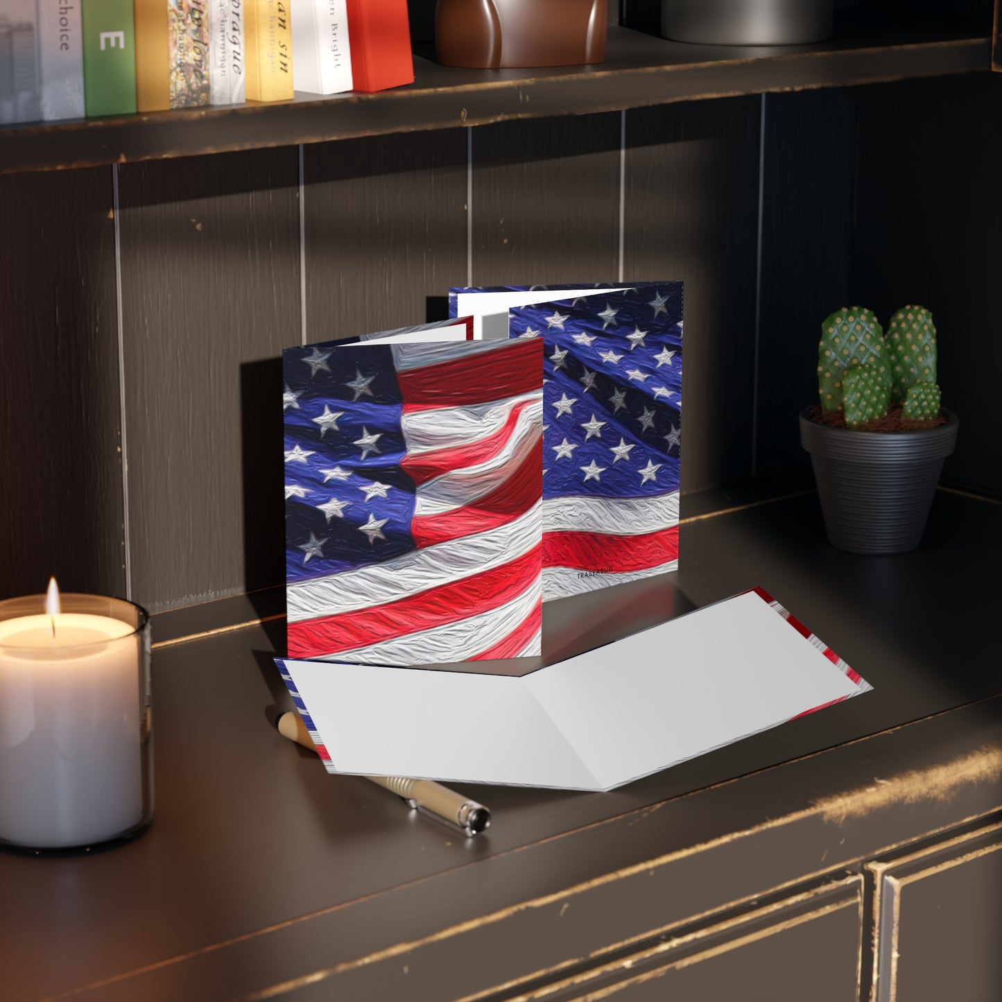 USA Flag Greeting Cards