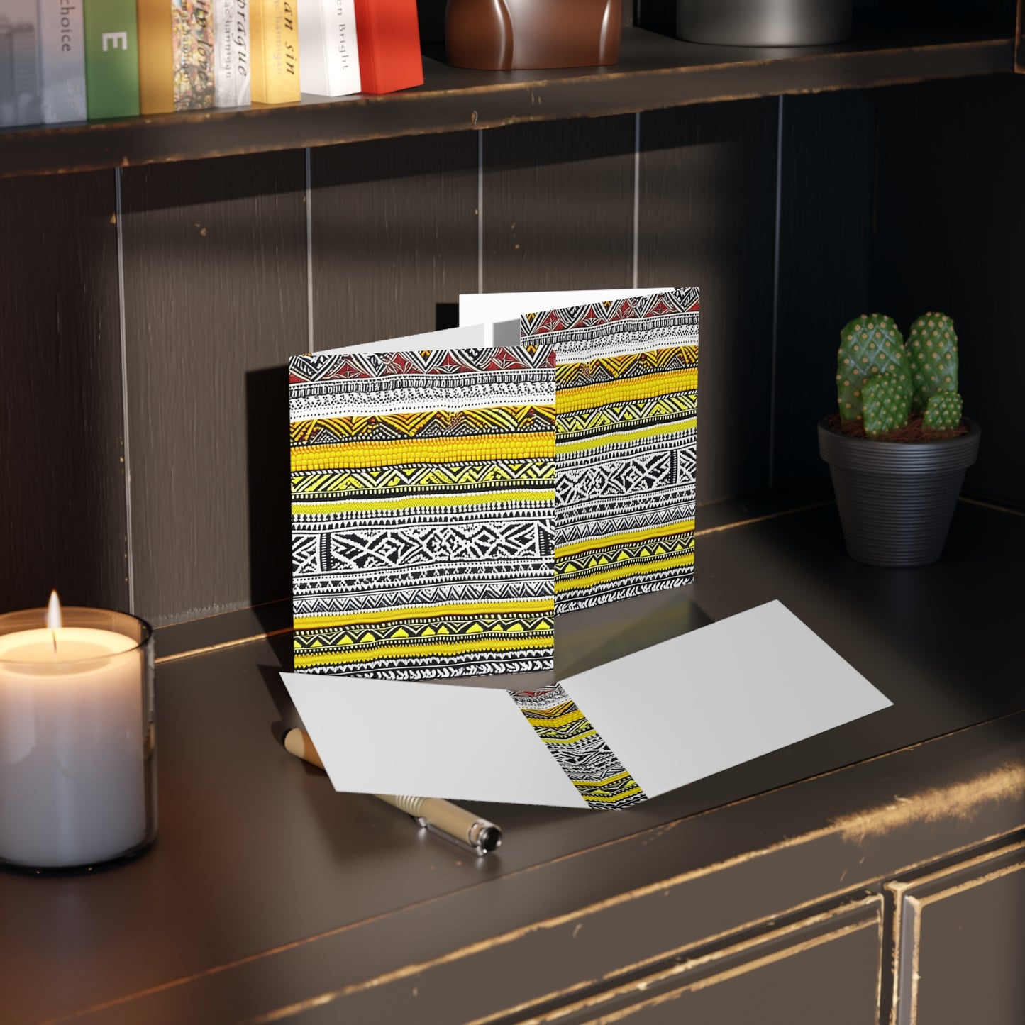 African Print Greeting Cards