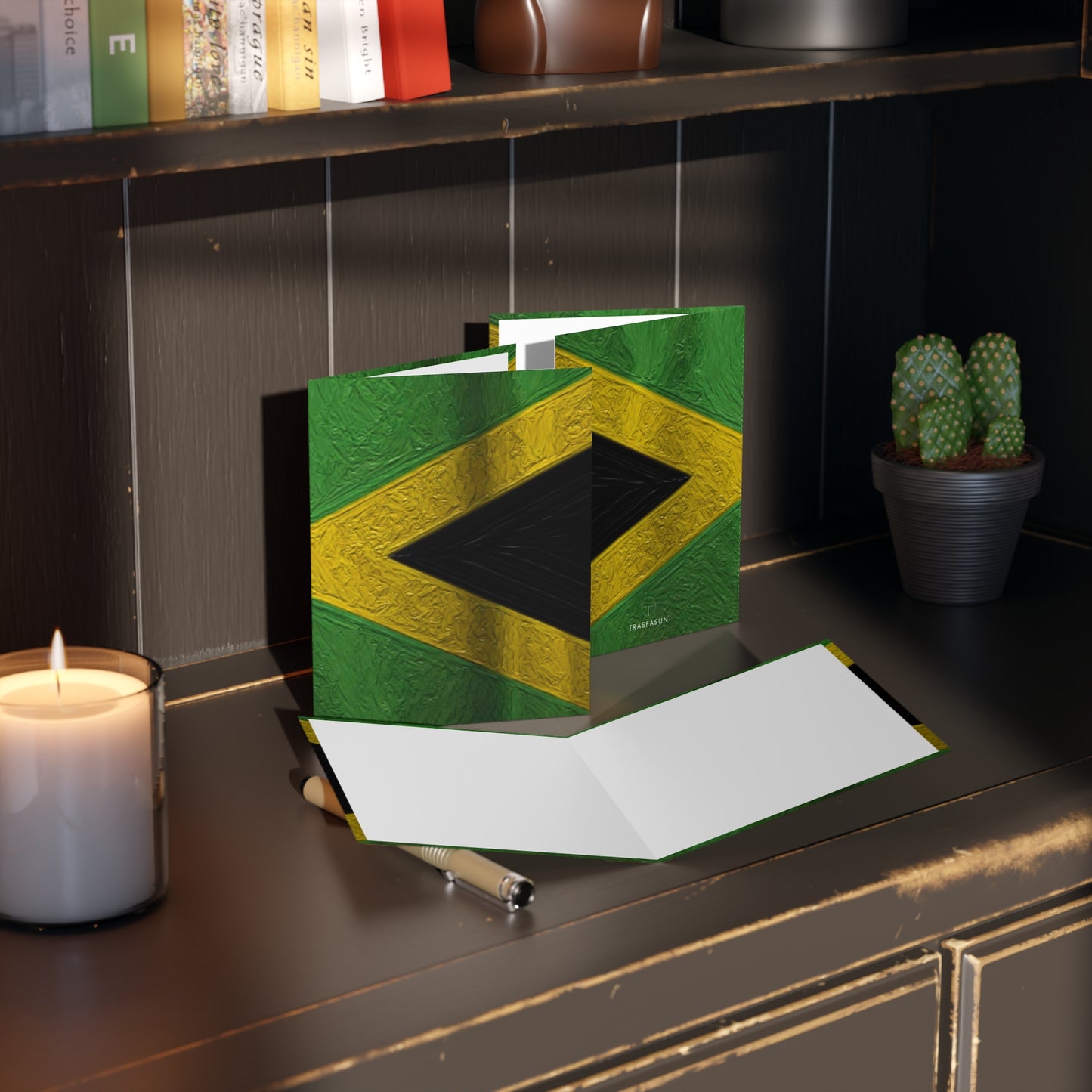 Jamaica Flag Greeting Cards