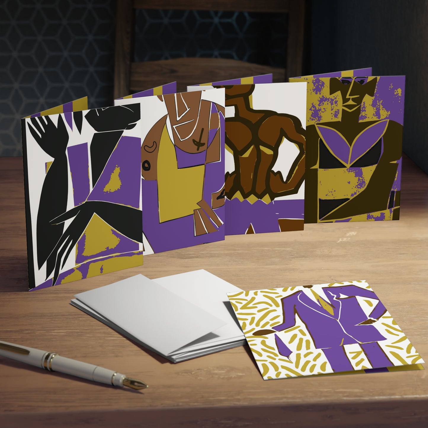 Omega Psi Phi Greeting Cards