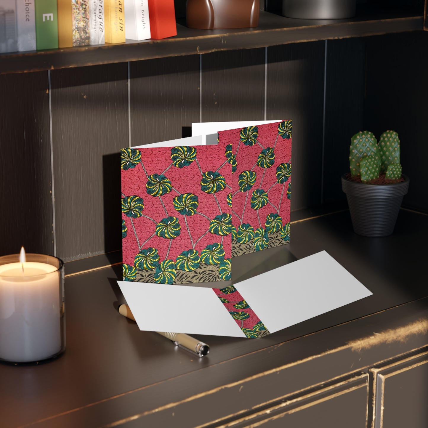 African Print Greeting Cards