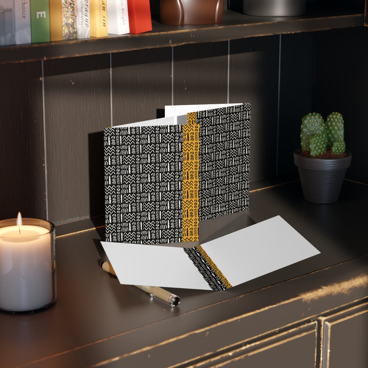 African Print Greeting Cards