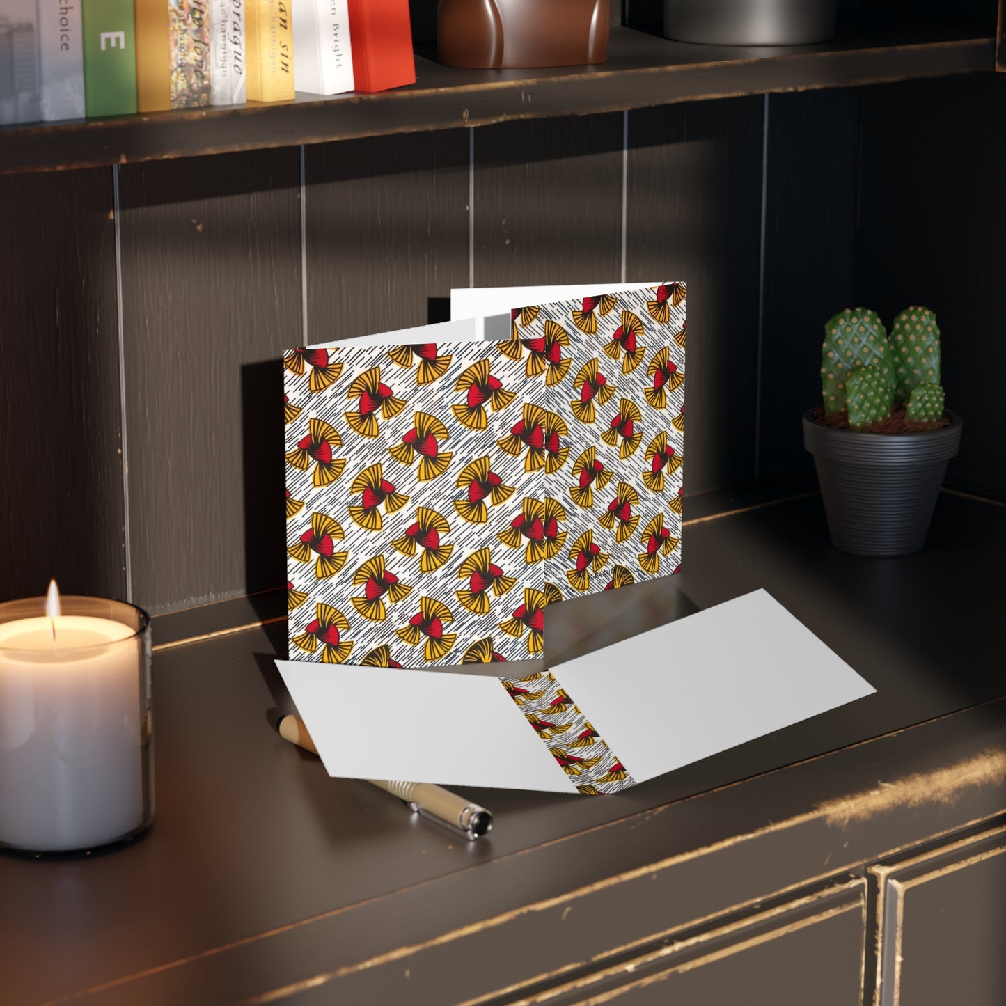 African Print Greeting Cards