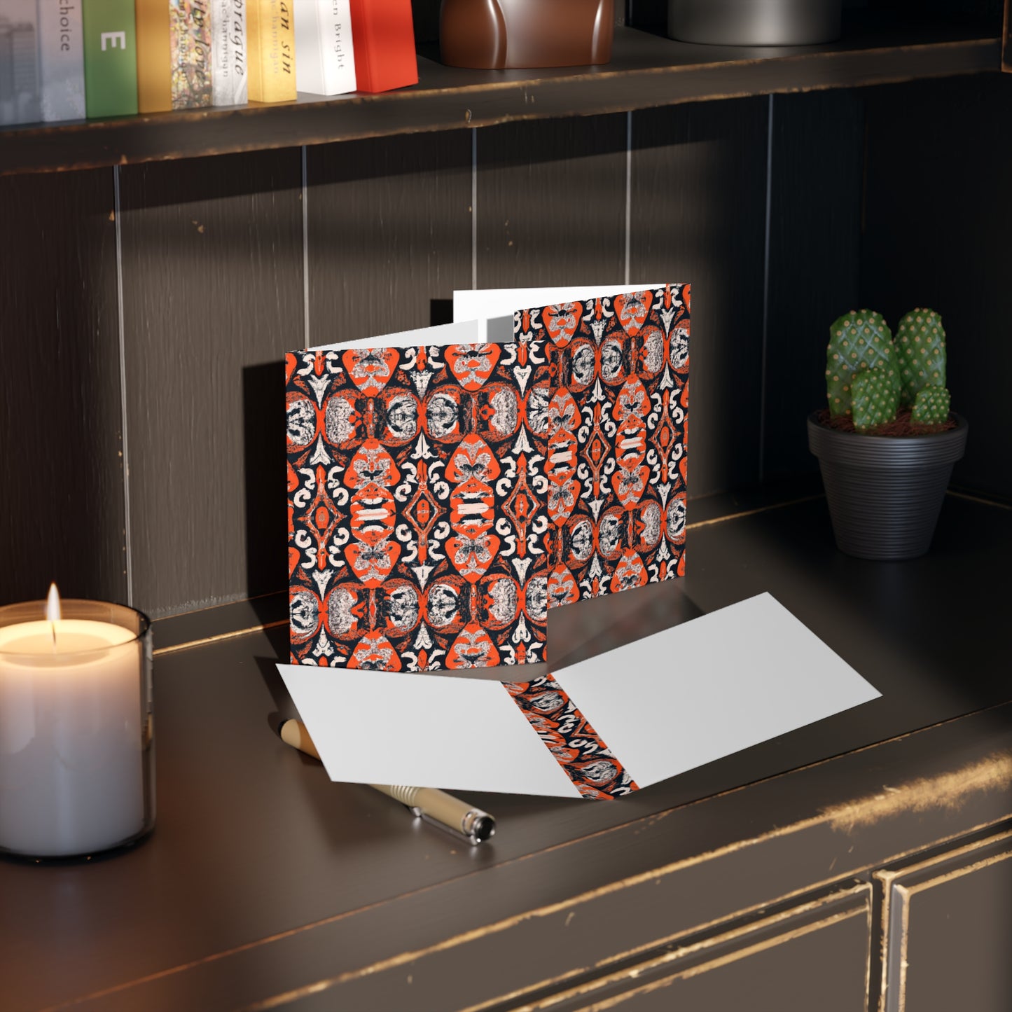 African Print Greeting Cards