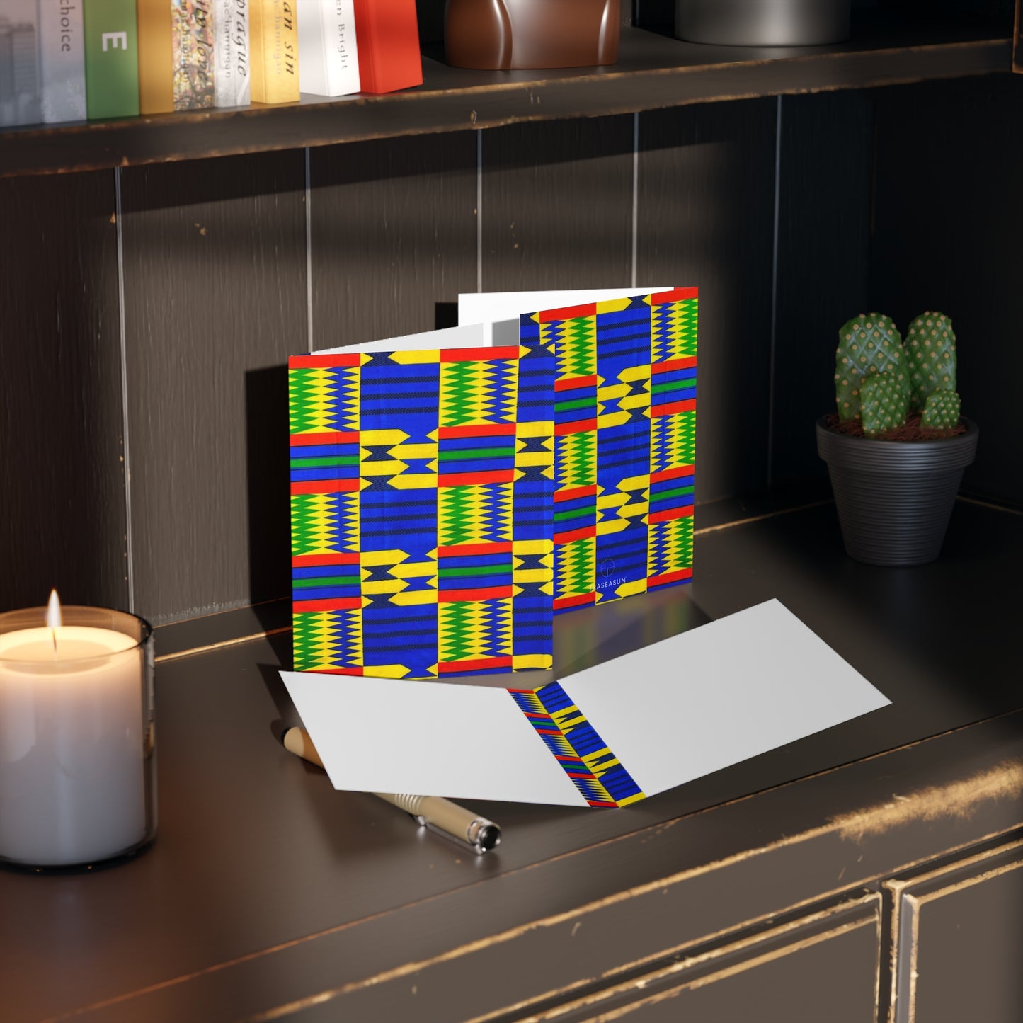 African Print Greeting Cards