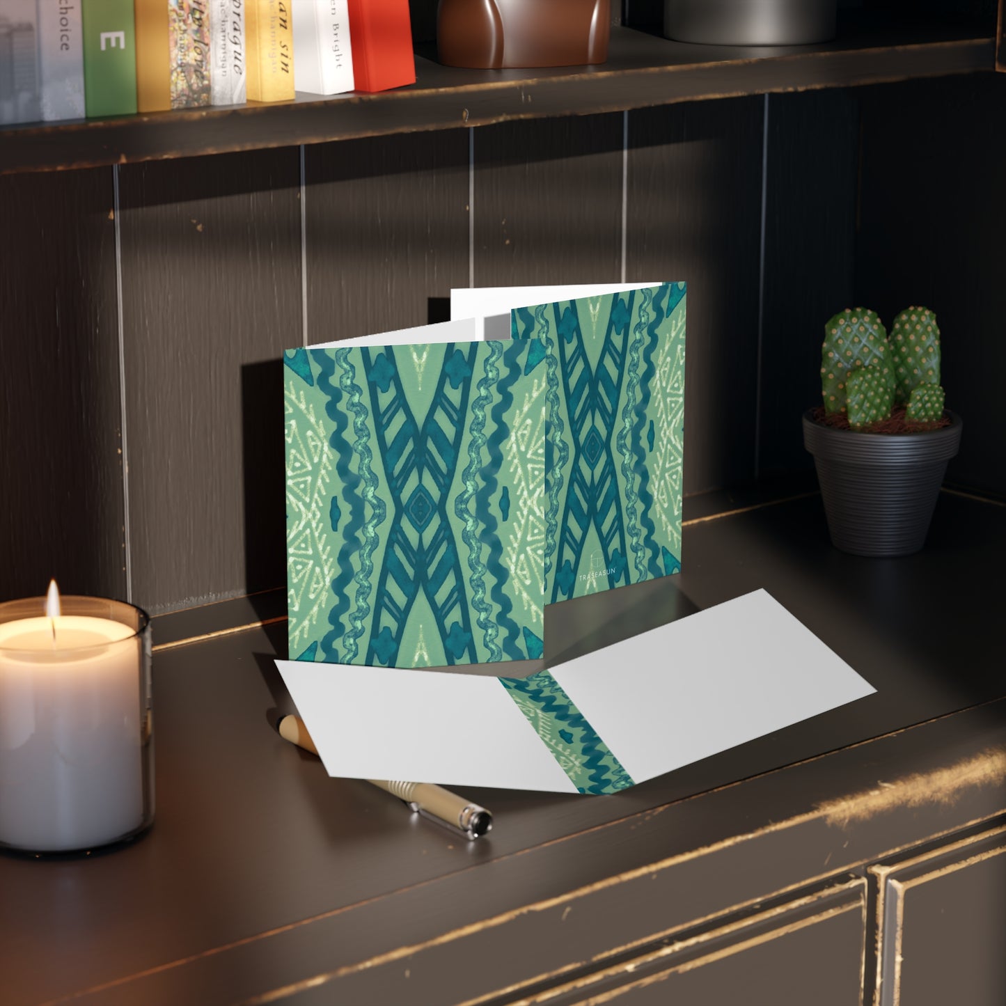 African Print Greeting Cards