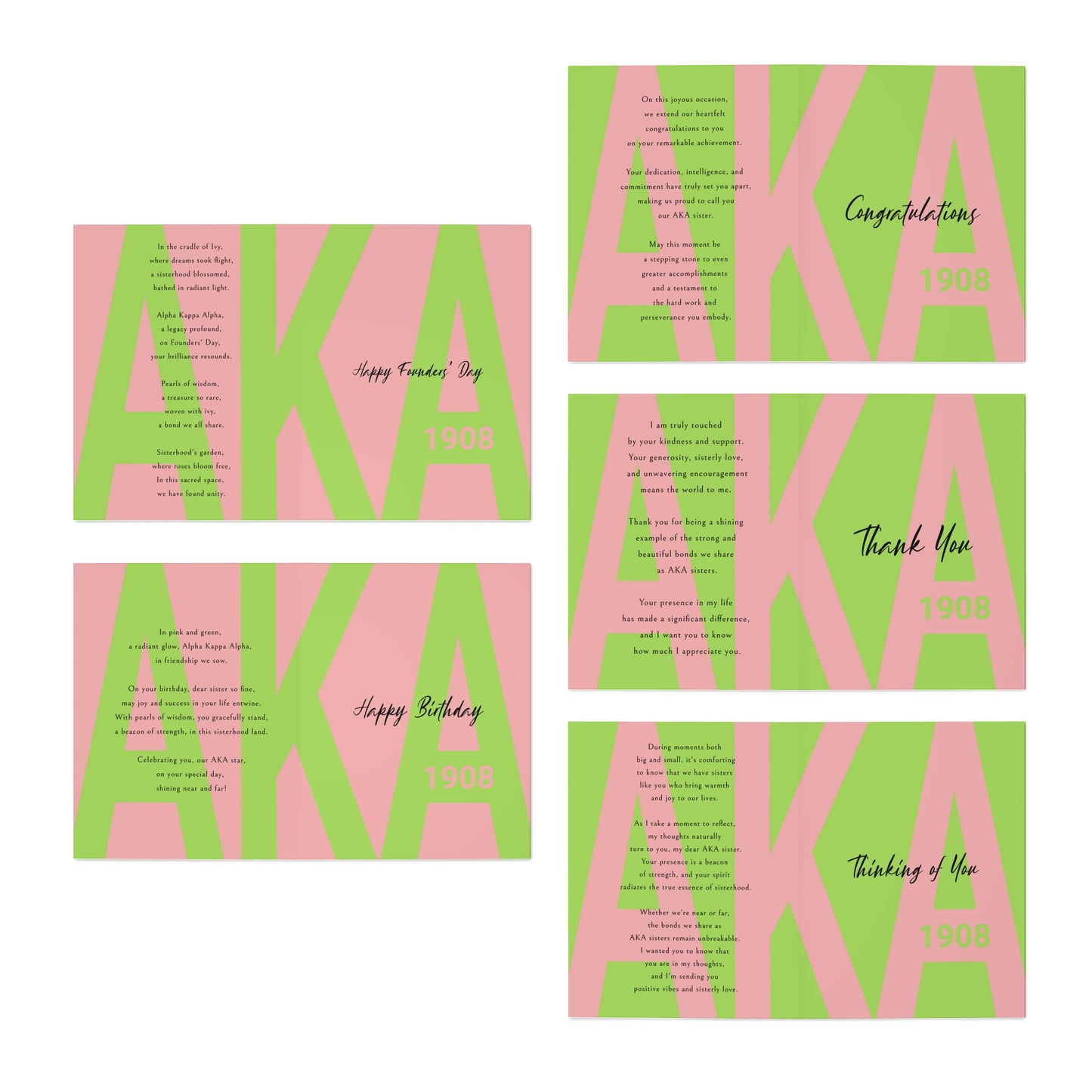 Alpha Kappa Alpha Greeting Cards