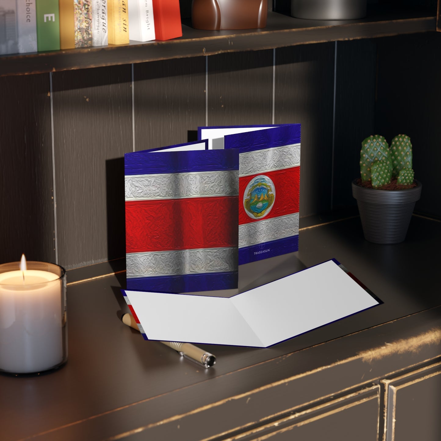 Costa Rica Flag Greeting Cards