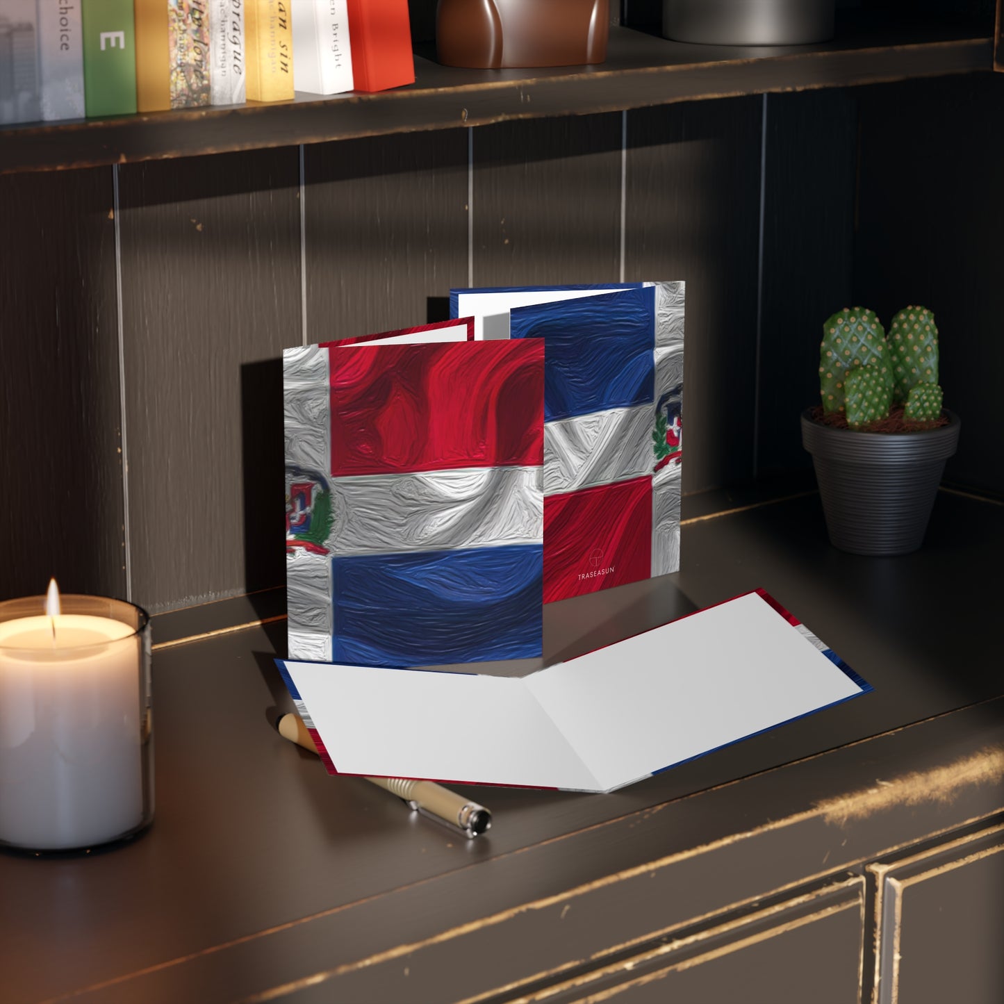 Dominican Republic Flag Greeting Cards
