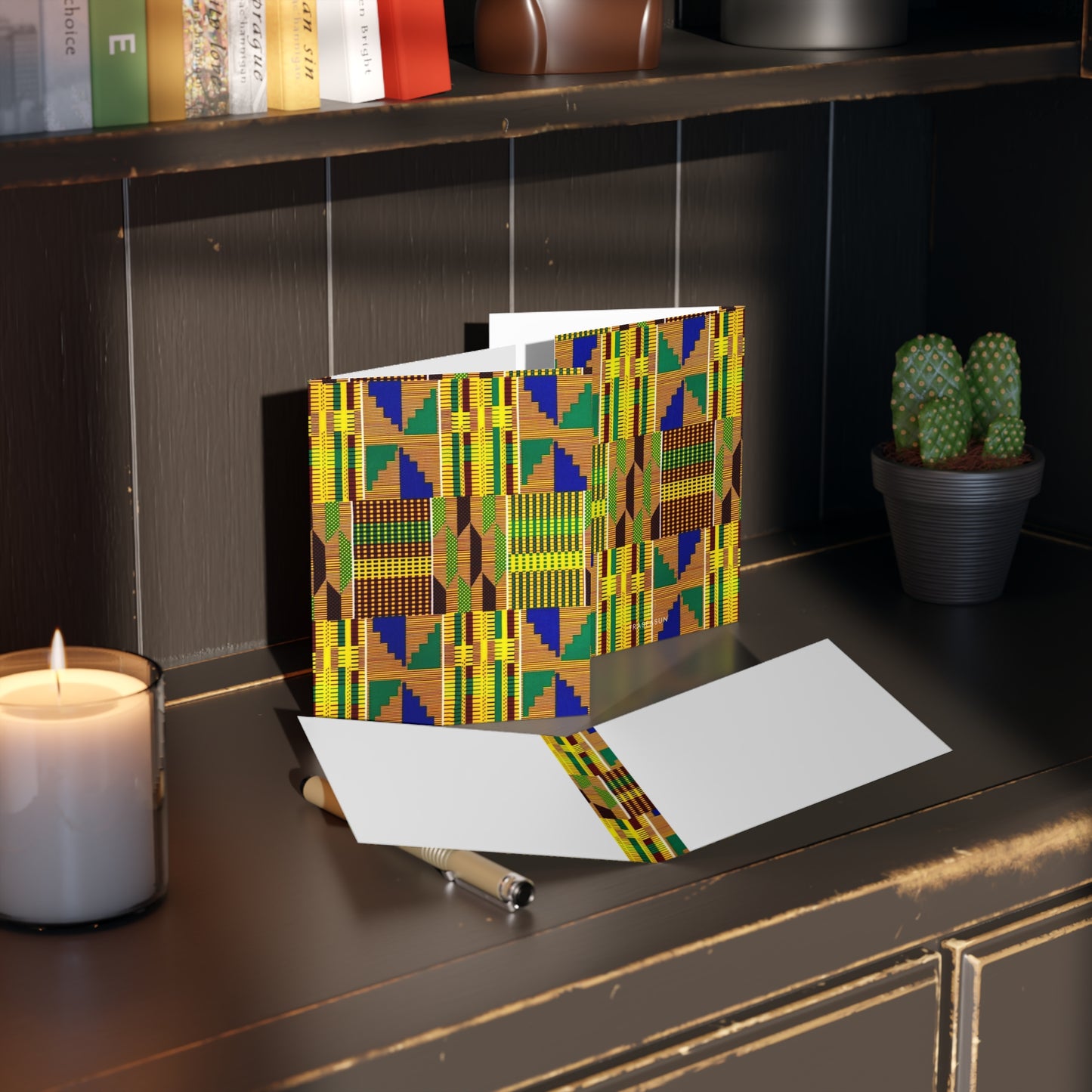 African Print Greeting Cards