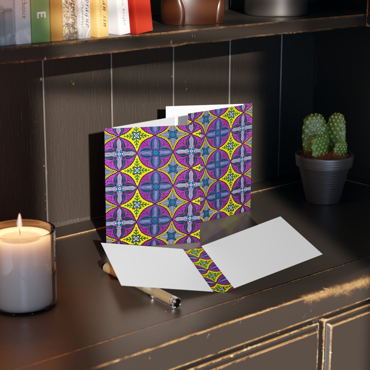 African Print Greeting Cards