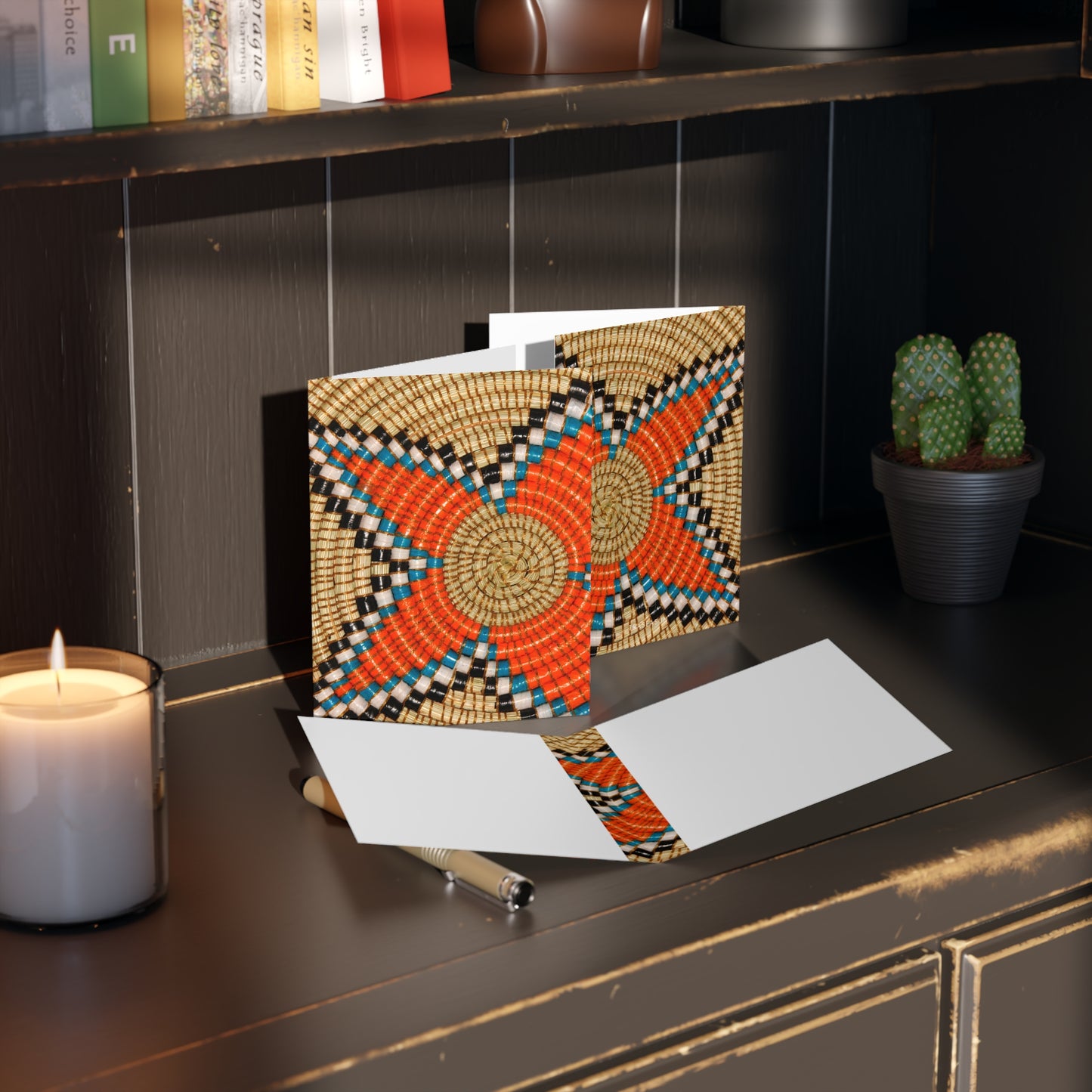 African Print Greeting Cards