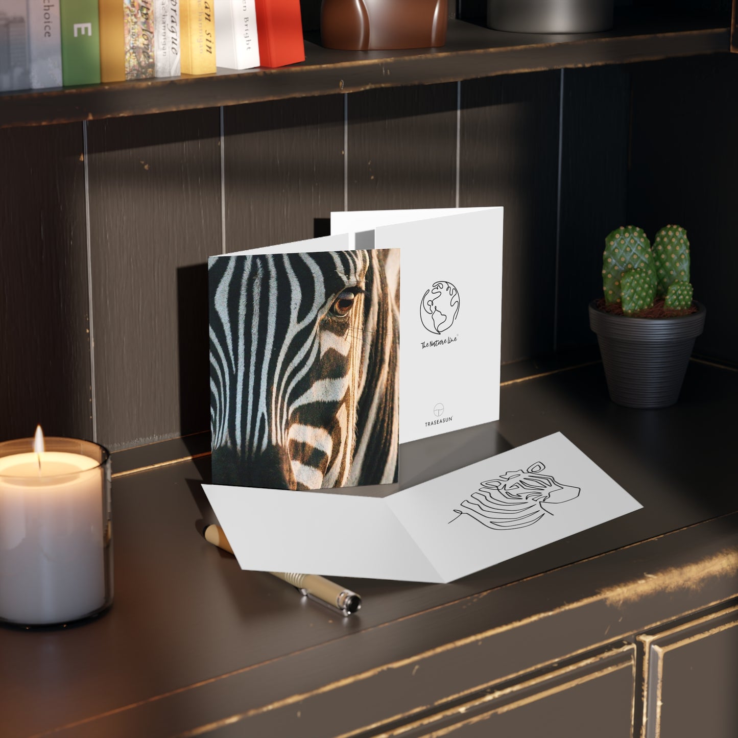 Zebra Animal Print Greeting Cards