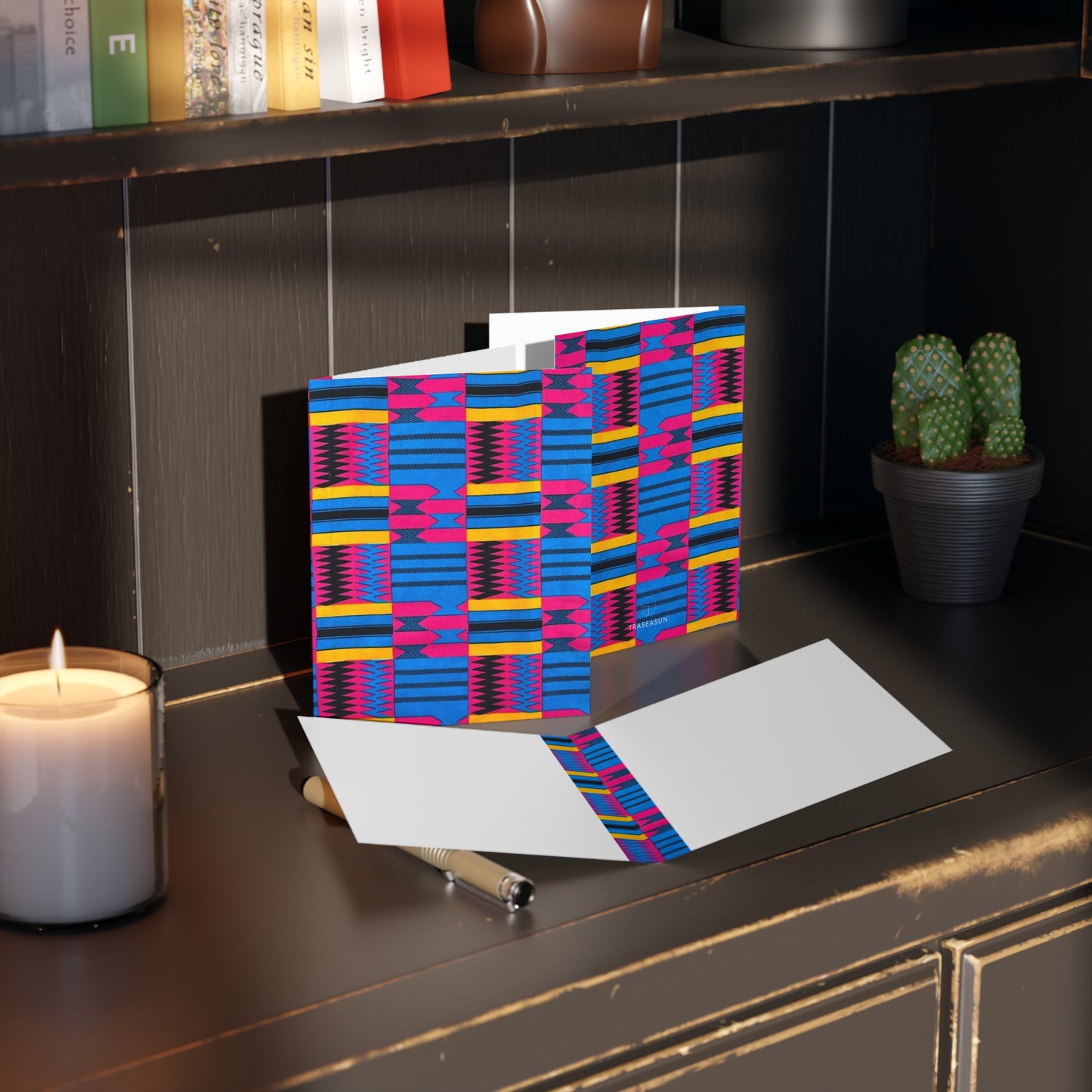 African Print Greeting Cards