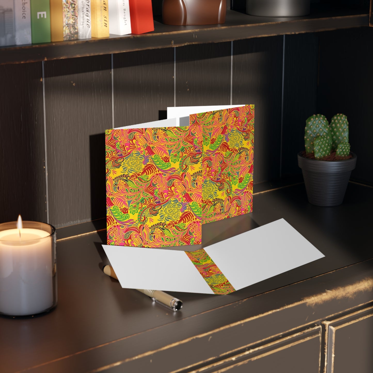 African Print Greeting Cards