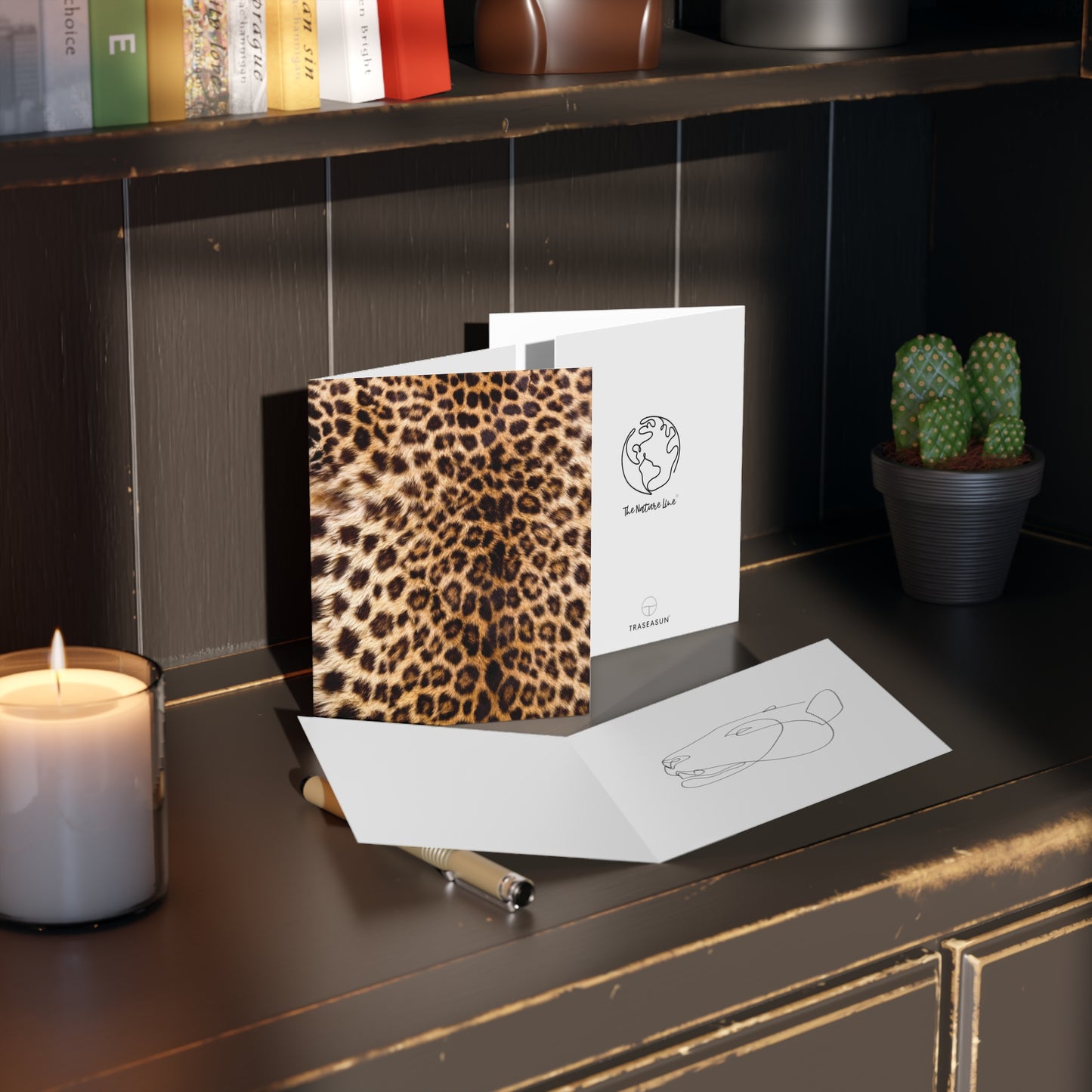 Leopard Animal Print Greeting Cards