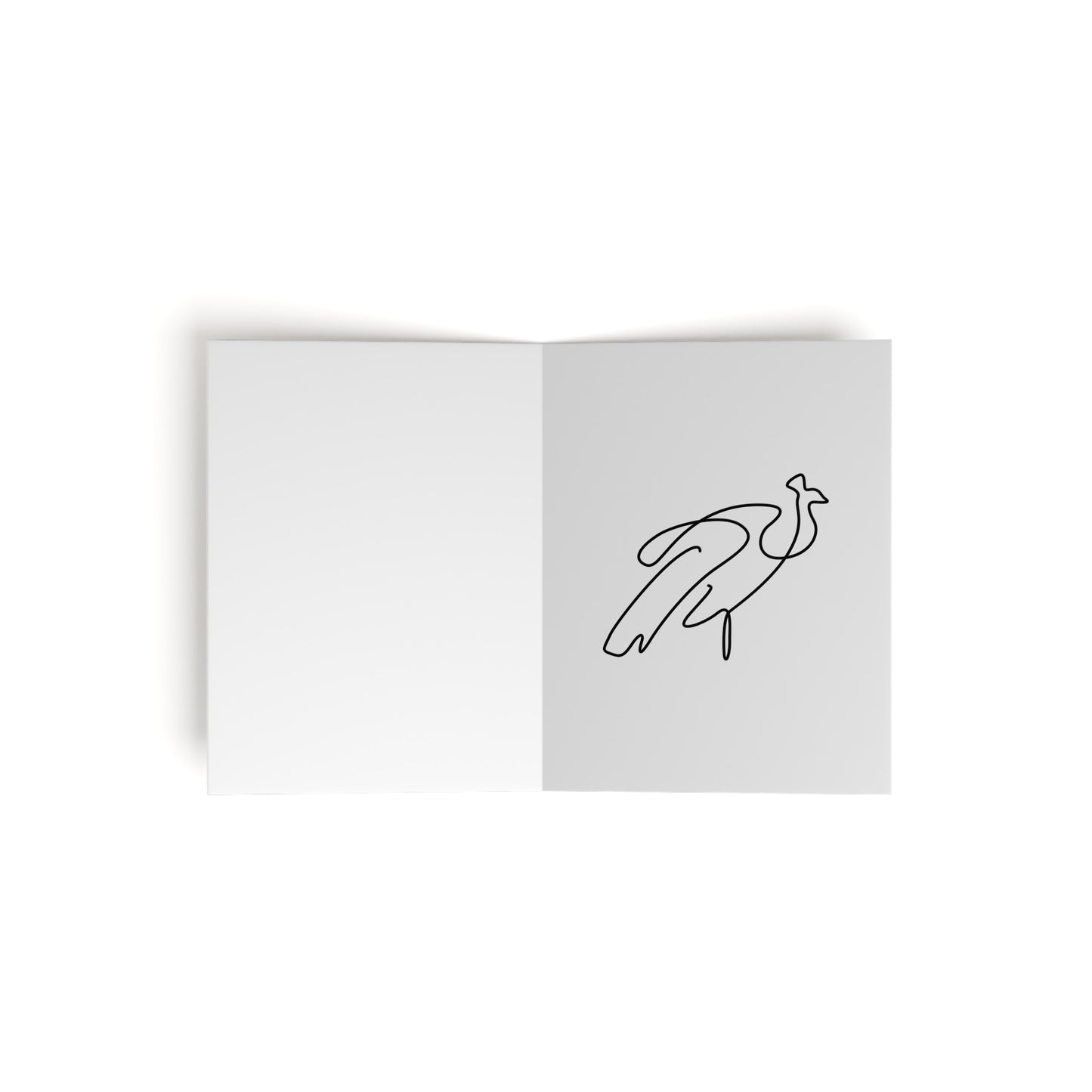 Peacock Animal Print Greeting Cards