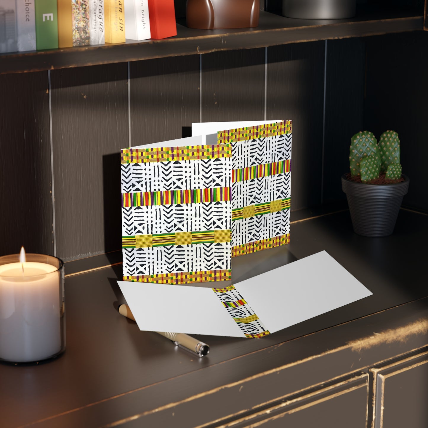 African Print Greeting Cards