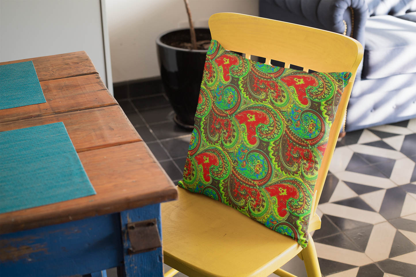 African Print Pillow