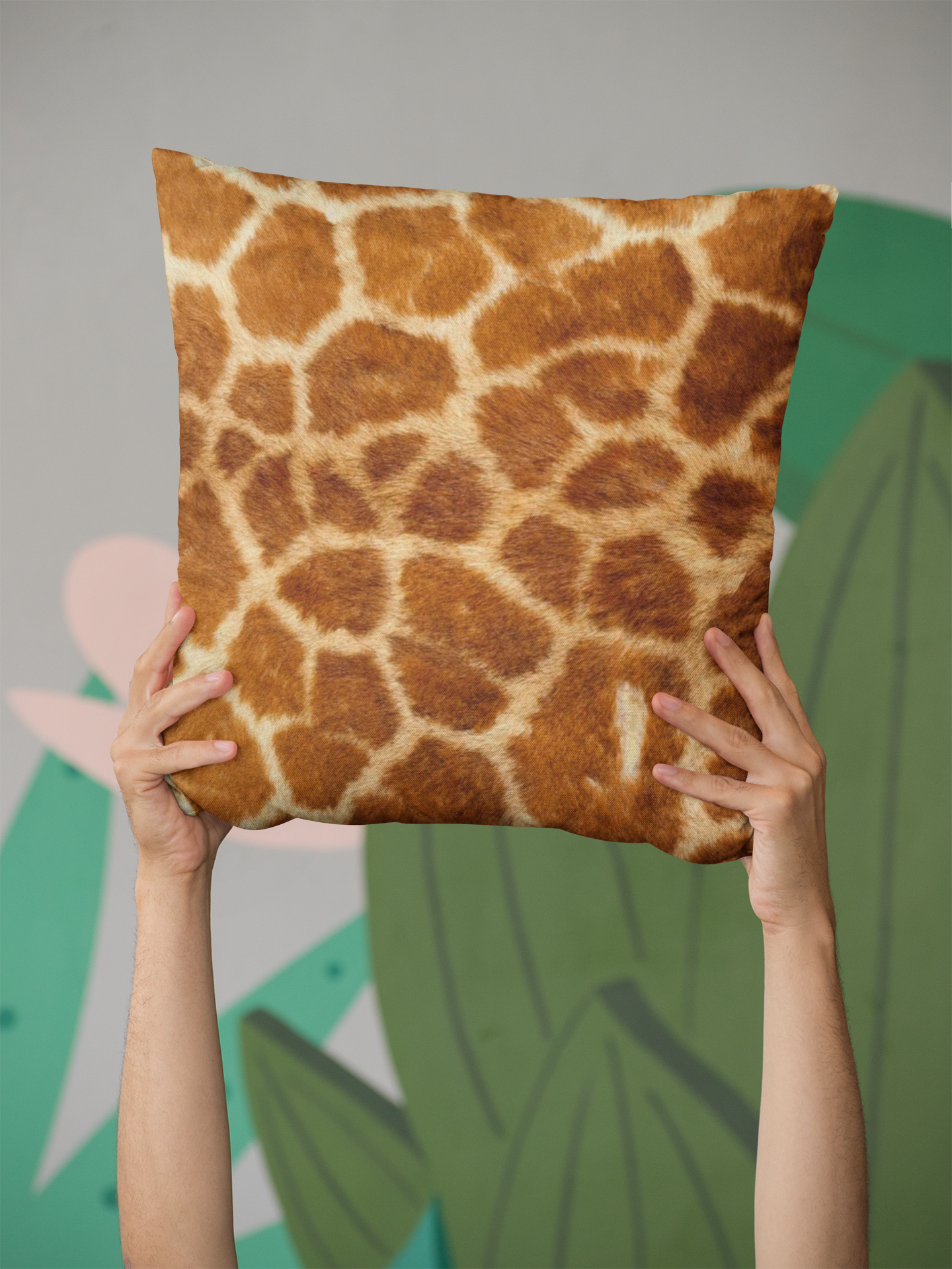 Giraffe Print Pillow