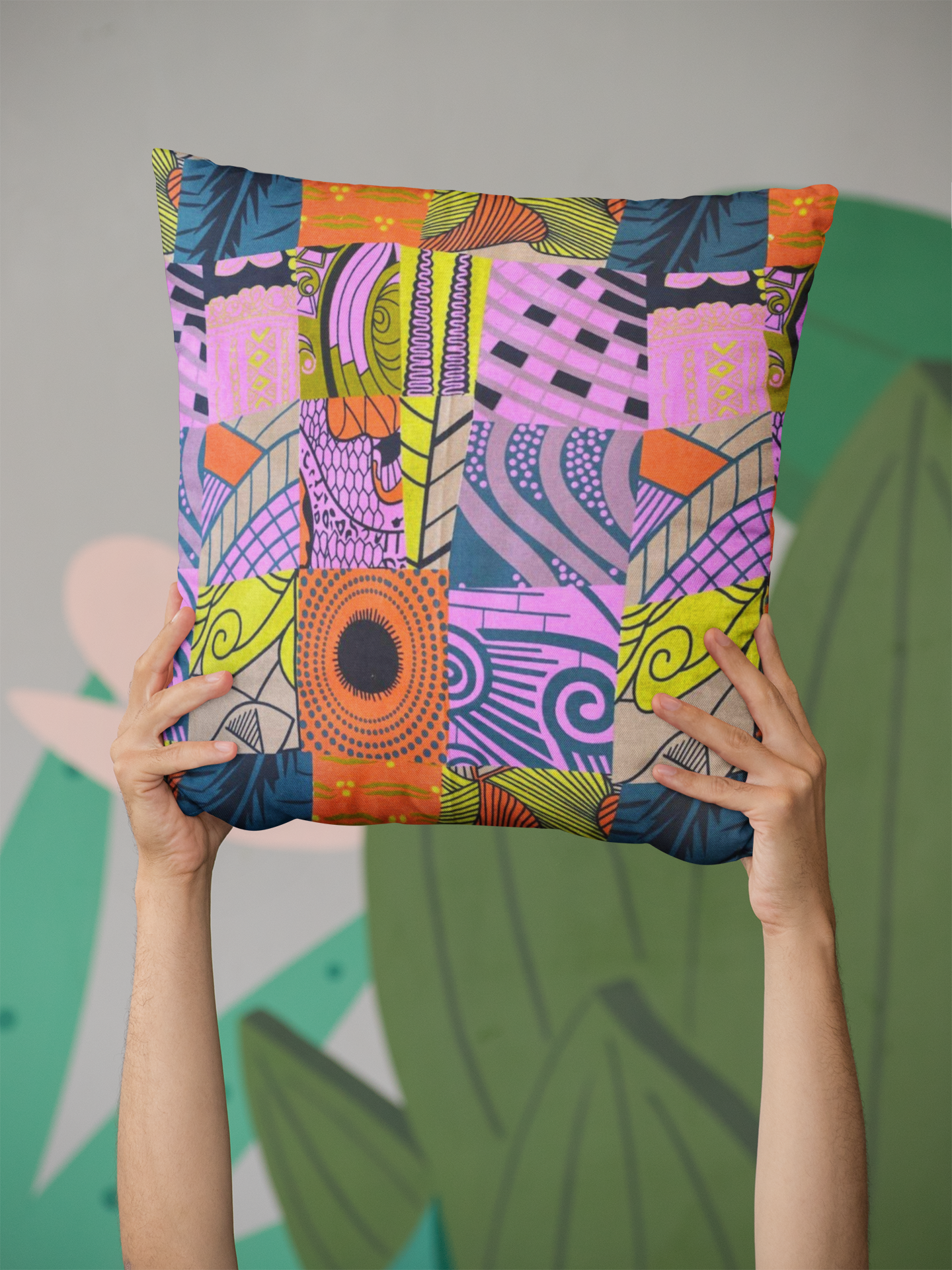 African Print Pillow