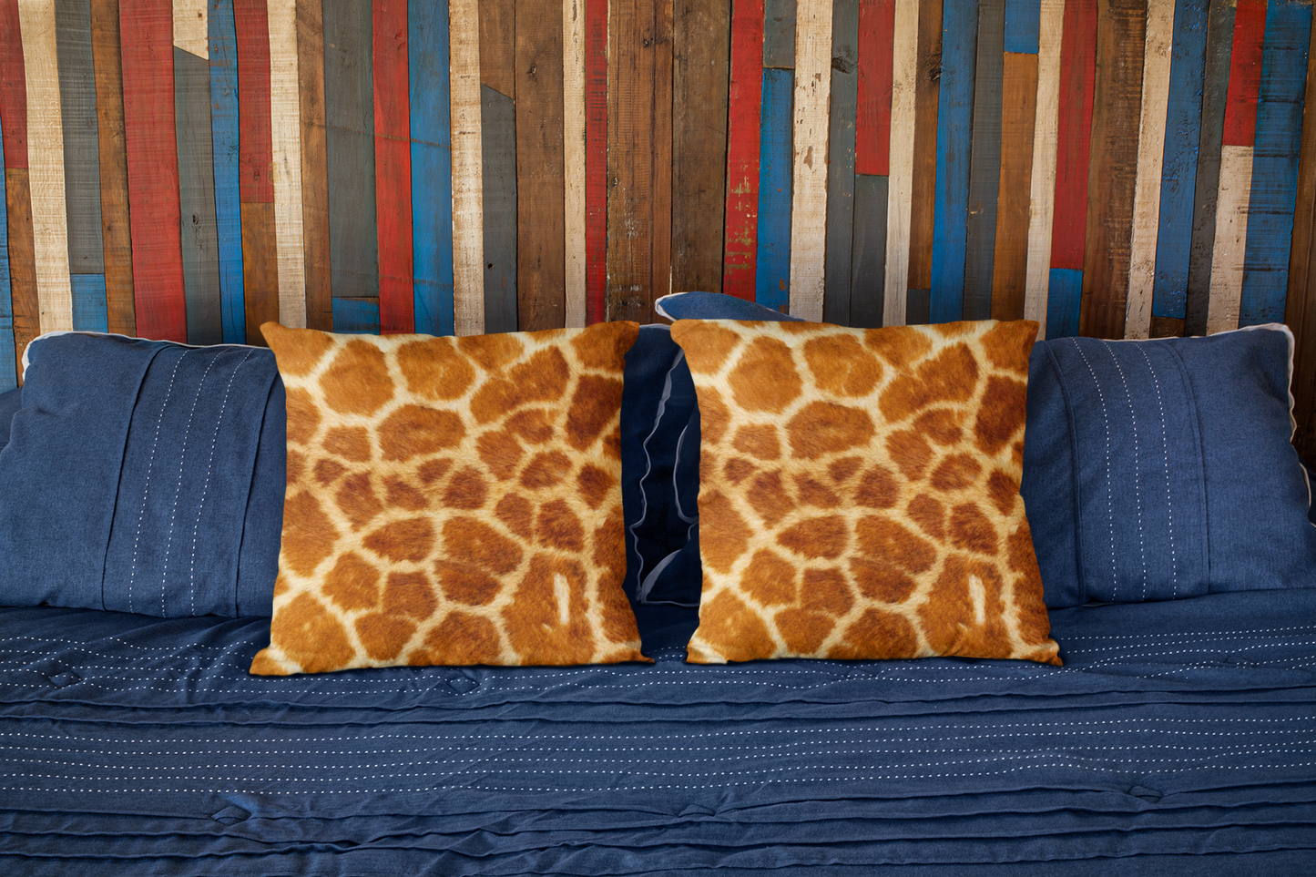 Giraffe Print Pillow