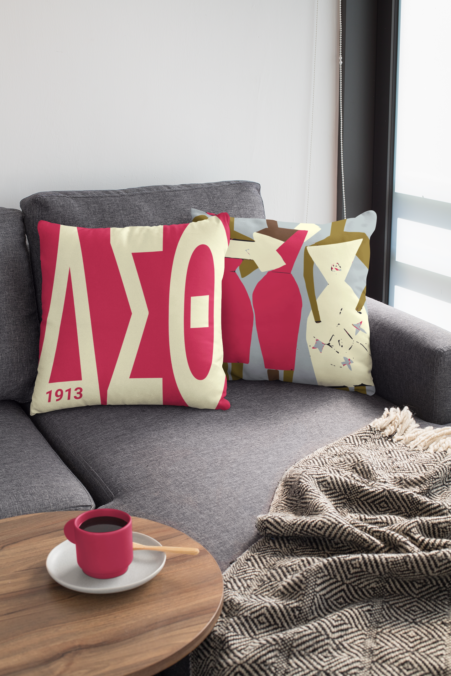 Delta Sigma Theta Pillow