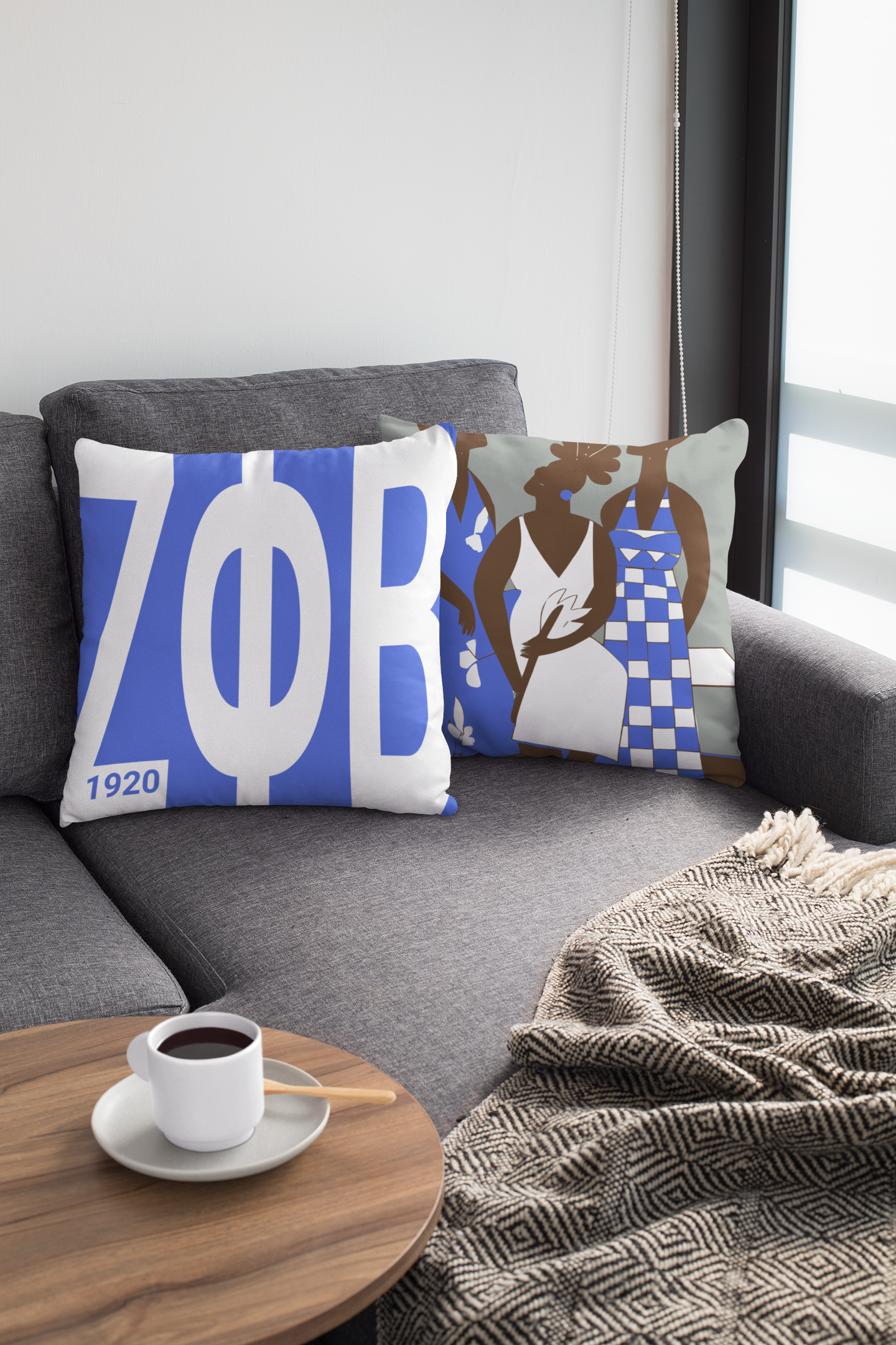 Zeta Phi Beta Pillow