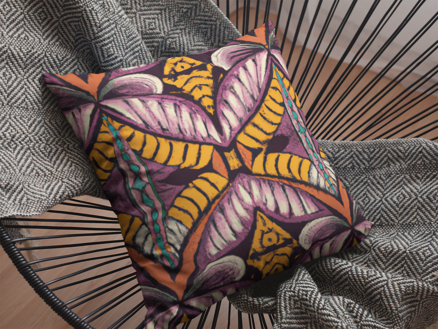 African Print Pillow