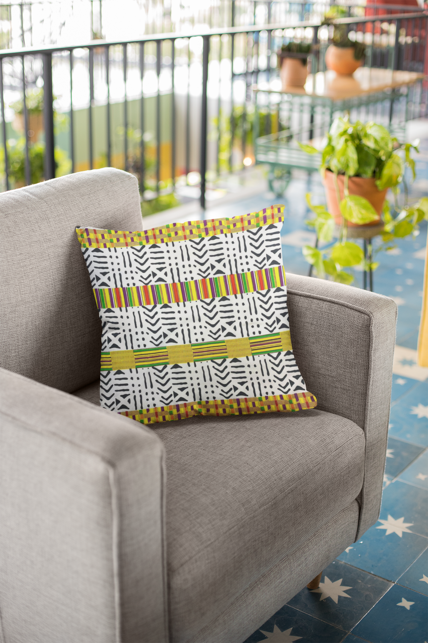 African Print Pillow