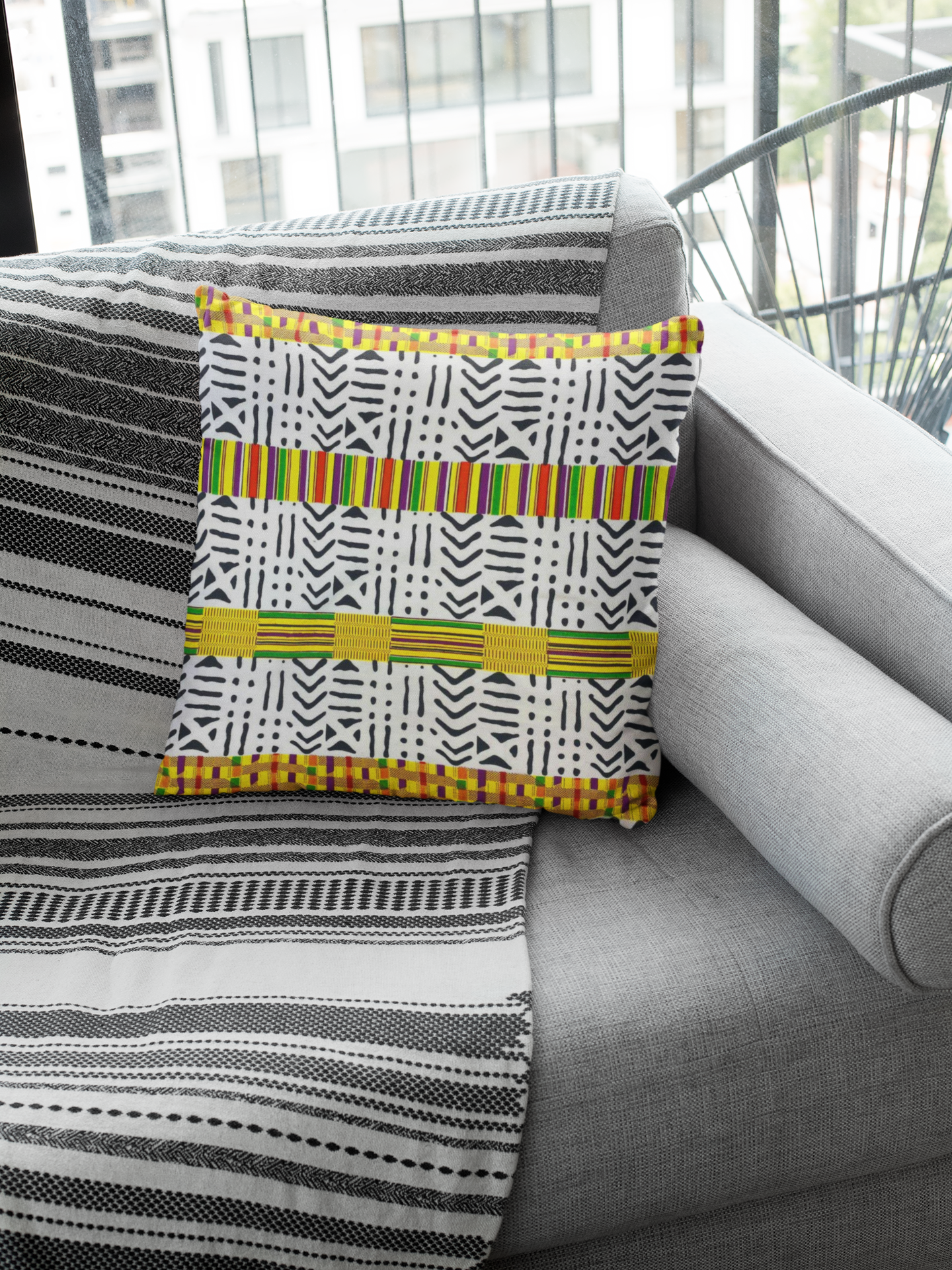 African Print Pillow