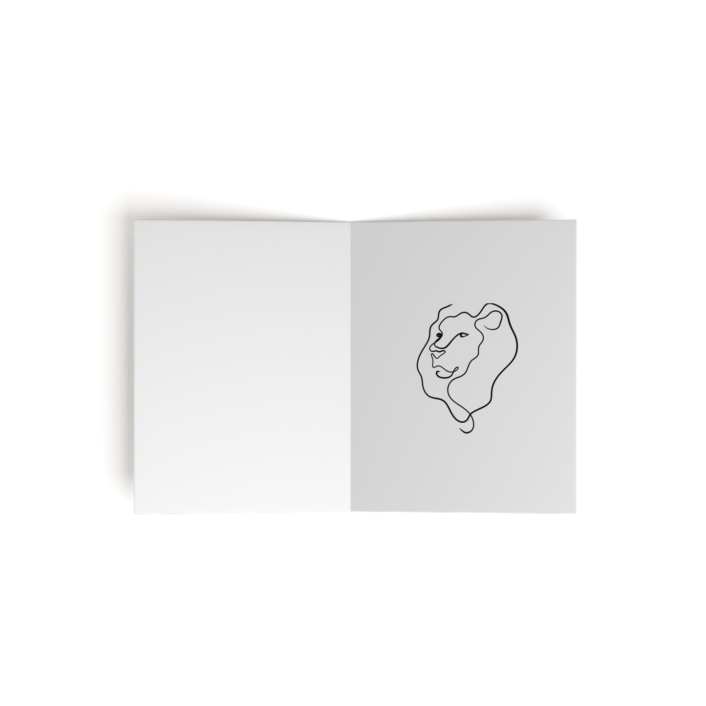 Lion Animal Print Greeting Cards