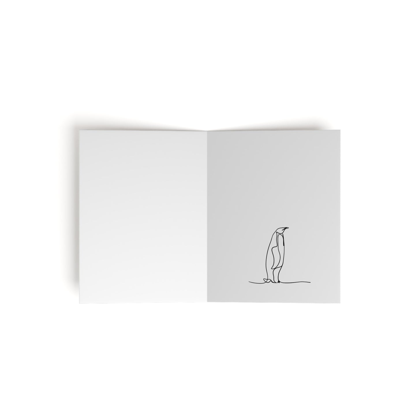Penguin Animal Print Greeting Cards