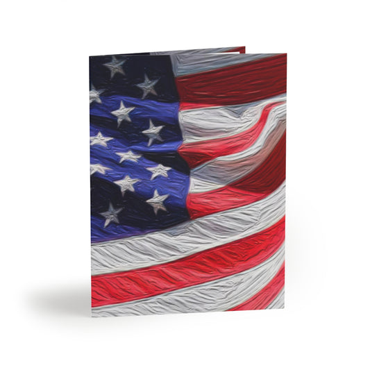 USA Flag Greeting Cards