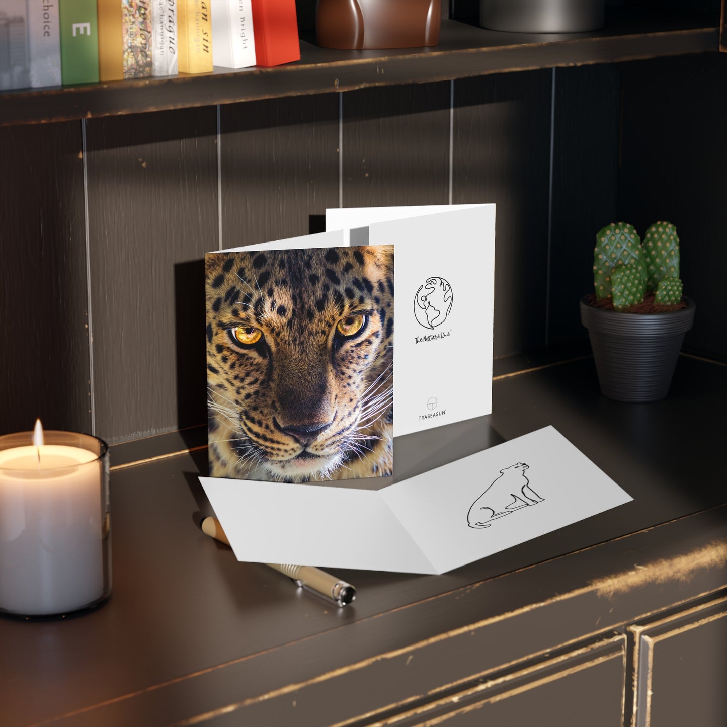 Jaguar Animal Print Greeting Cards