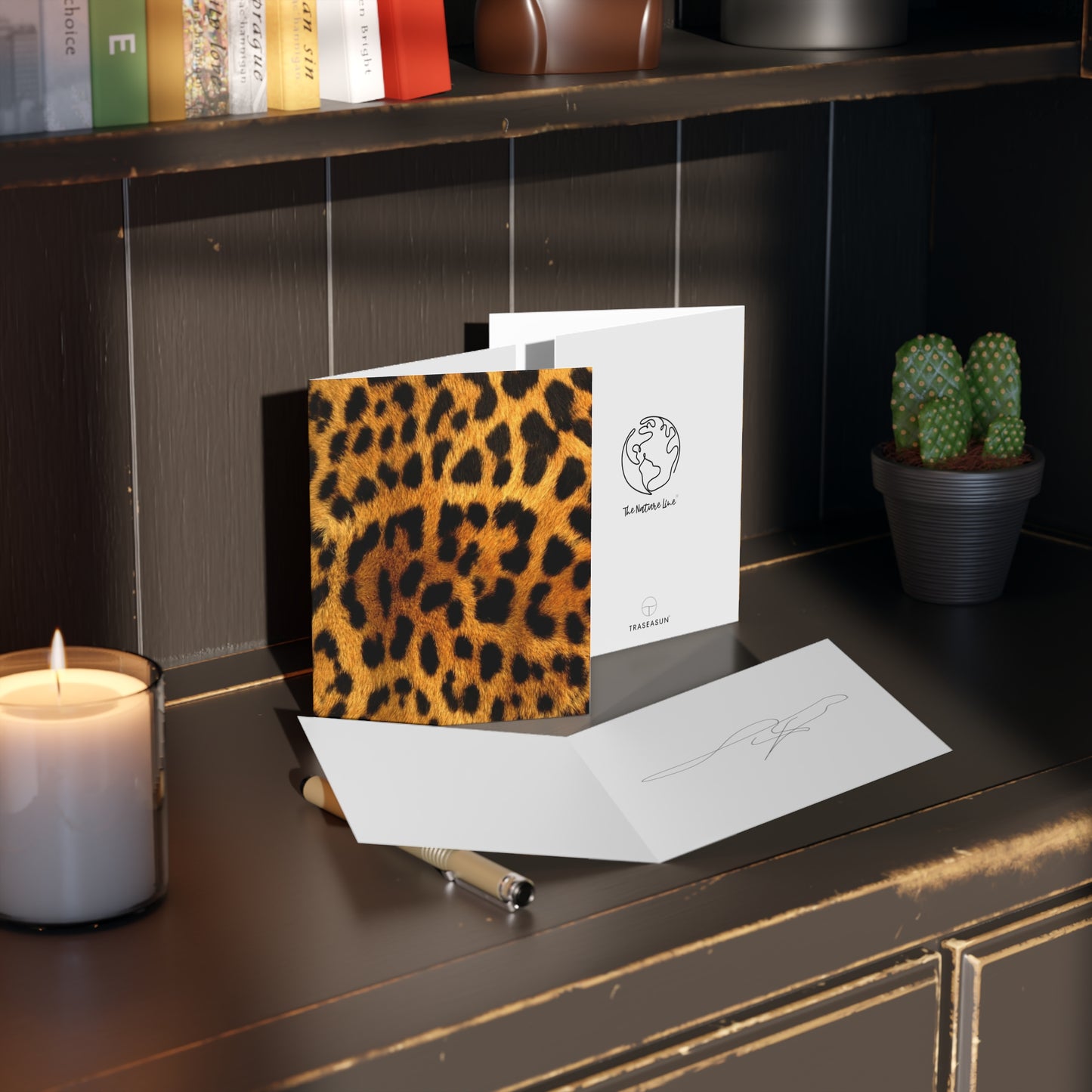 Cheetah Animal Print Greeting Cards