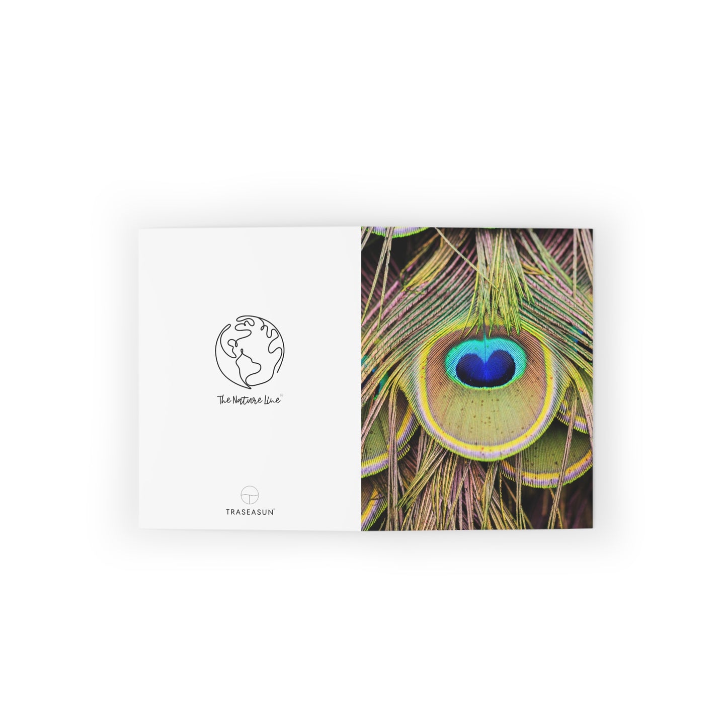 Peacock Animal Print Greeting Cards